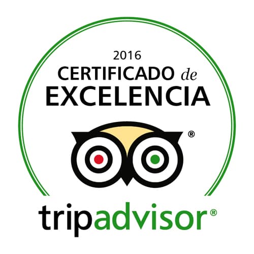Certificado de excelencia Tripadvisor